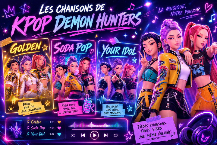 Les chansons de KPop Demon Hunters : Golden, Soda Pop, Your Idol… la BO expliquée