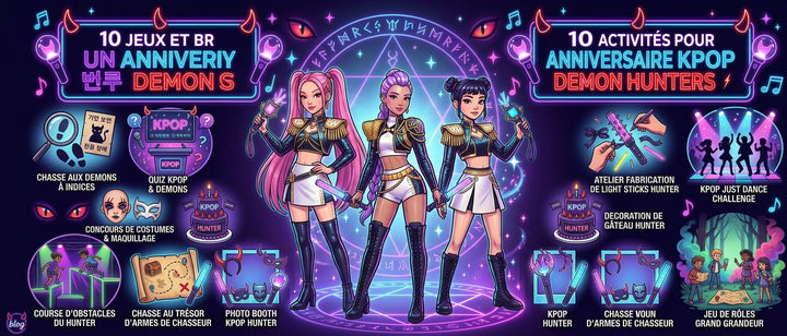 10 jeux et activités pour un anniversaire KPop Demon Hunters