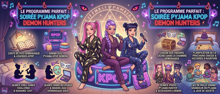 Soirée pyjama KPop Demon Hunters : le programme parfait