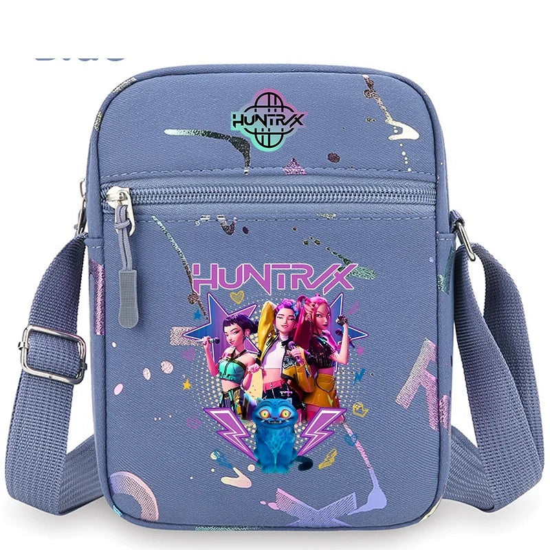 Sac Bandoulière KPop Demon Hunters Huntrix Et Derpy Bleu