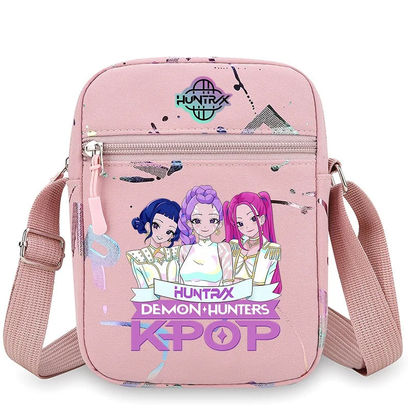 Sac bandoulière KPop Demon Hunters Dessin Rose
