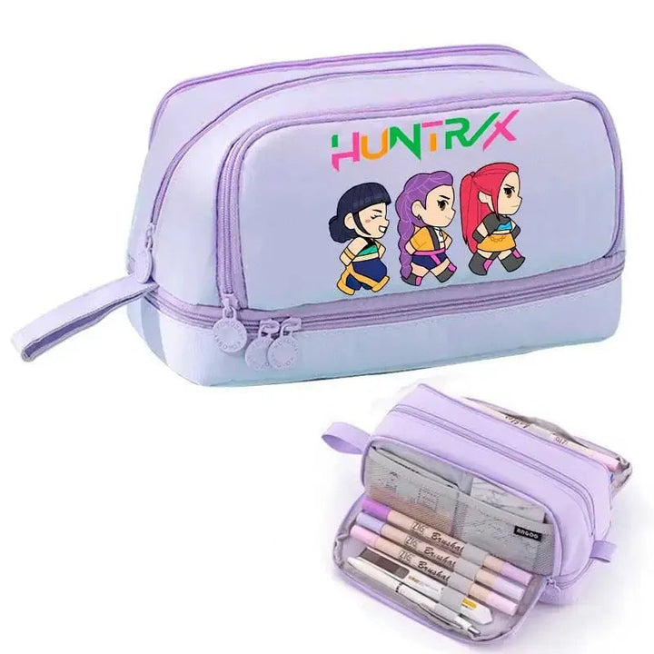 Trousse Scolaire KPop Demon Hunters Huntrix Violet