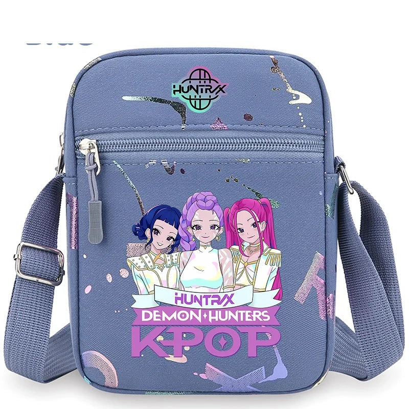 Sac Bandoulière KPop Demon Hunters Dessin Bleu
