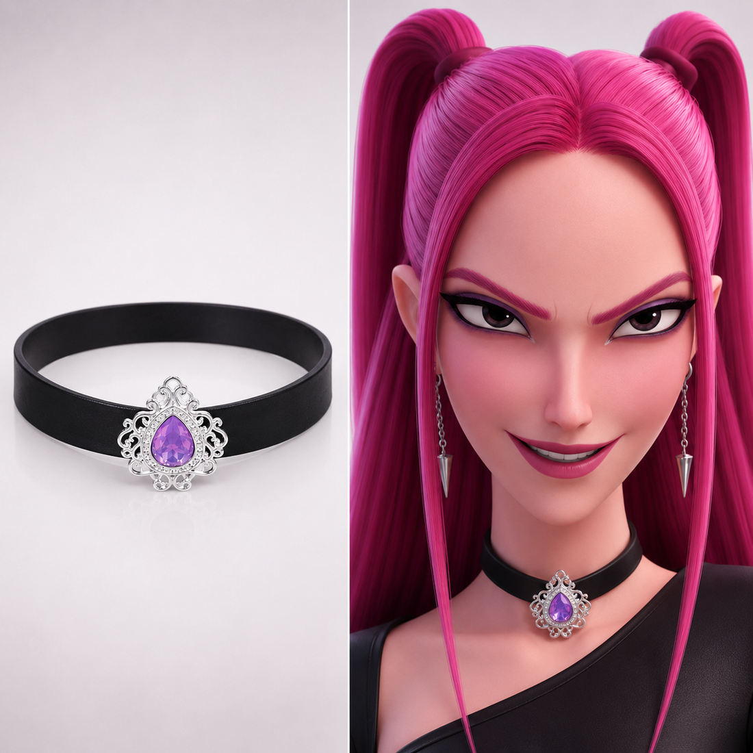 Collier KPop Demon Hunters Huntrix Mira