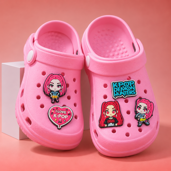 Chausson Crocs Enfant KPop Demon Hunters Huntrix Mira Pack 5 Jibbitz