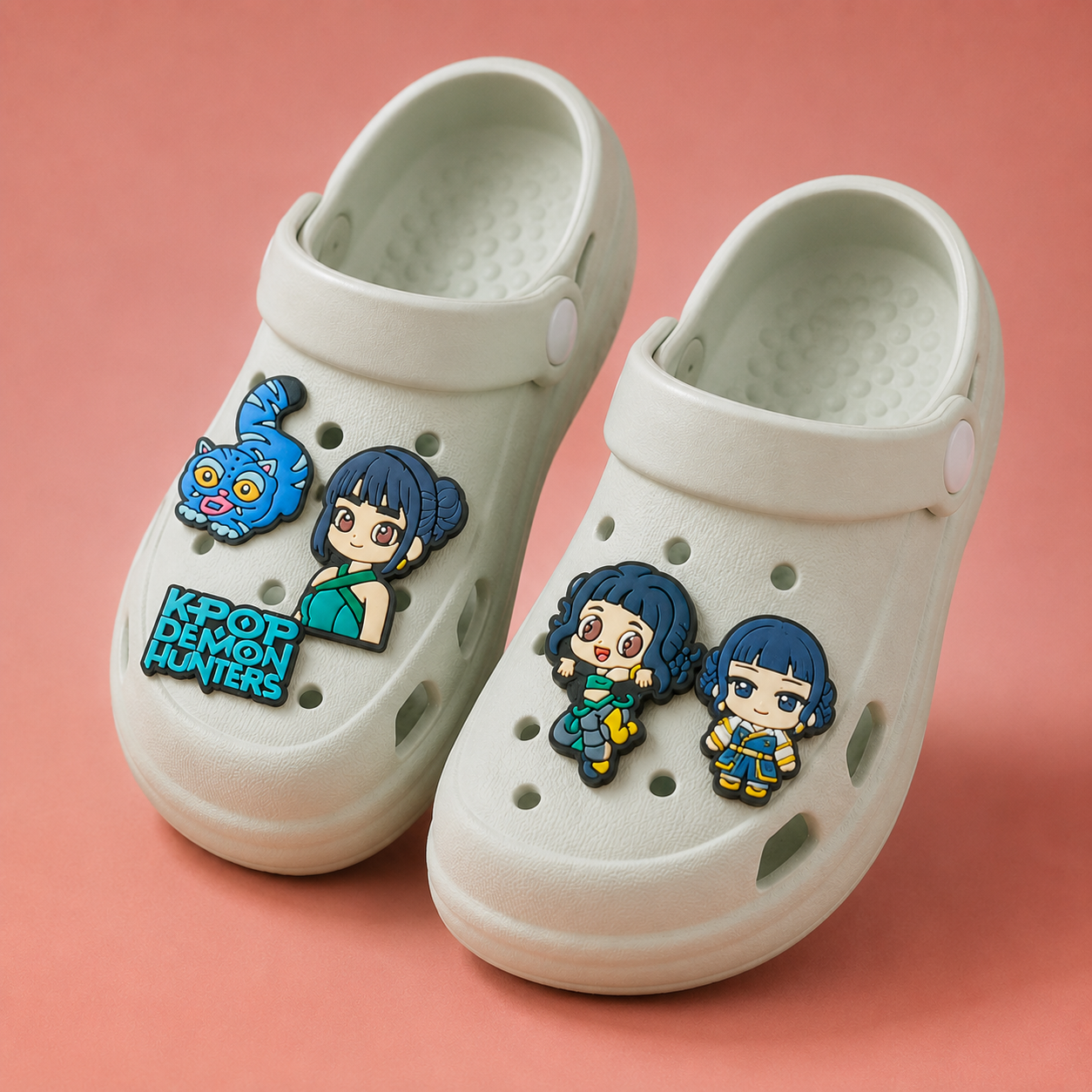 Chausson Crocs Enfant KPop Demon Hunters Huntrix Zoey Pack 5 Jibbitz
