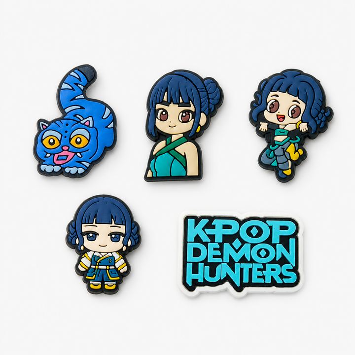 Chausson Crocs Enfant KPop Demon Hunters Huntrix Zoey Pack 5 Jibbitz — photo 2