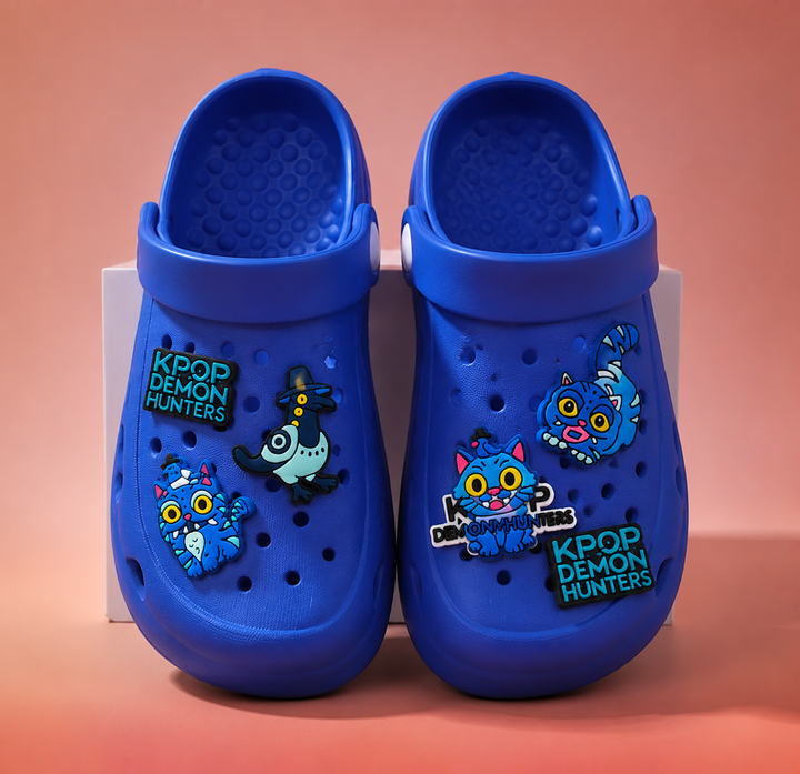 Chausson Crocs Enfant KPop Demon Hunters Derpy Pack 5 Jibbitz