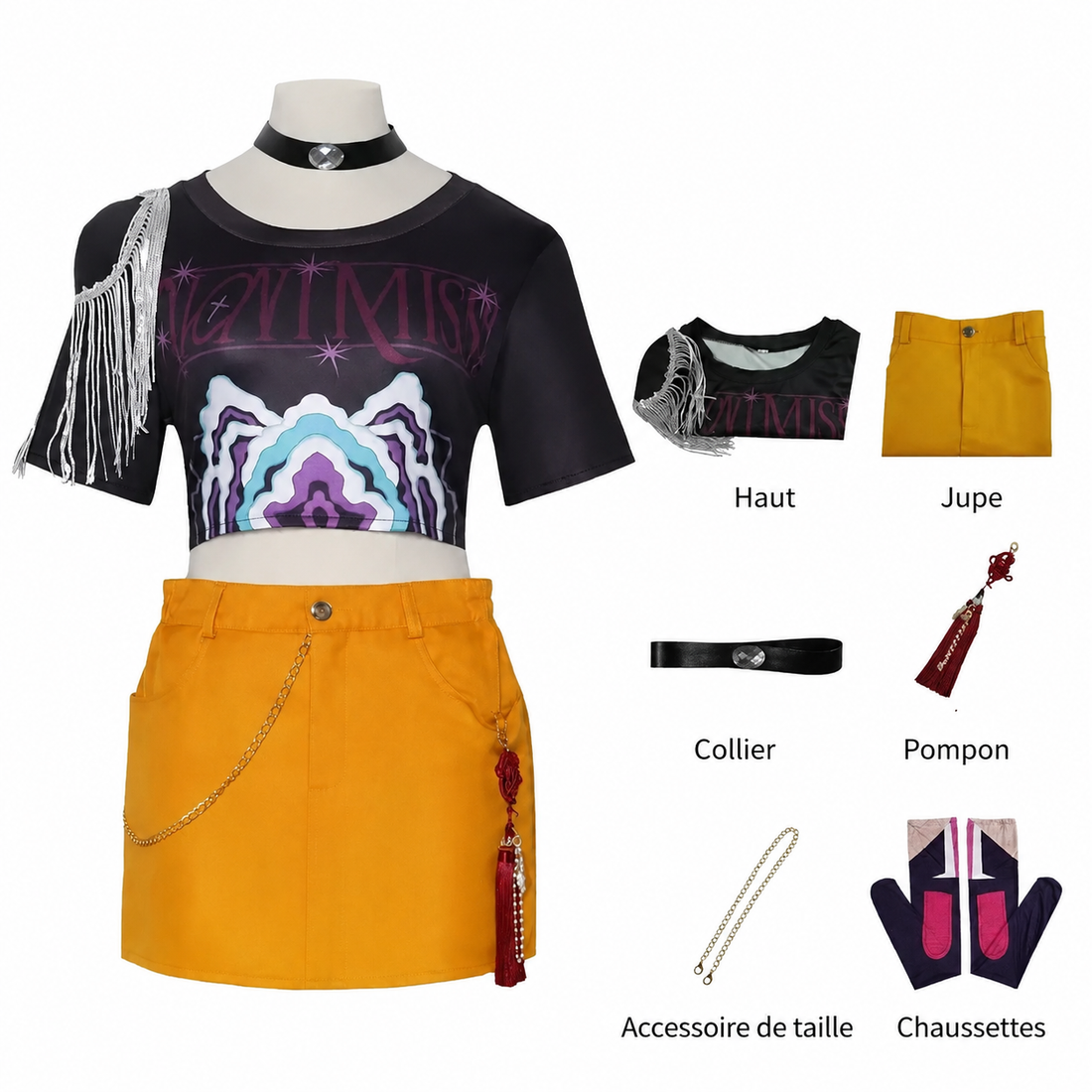 Cosplay Enfant KPop Demon Hunters Huntrix Mira