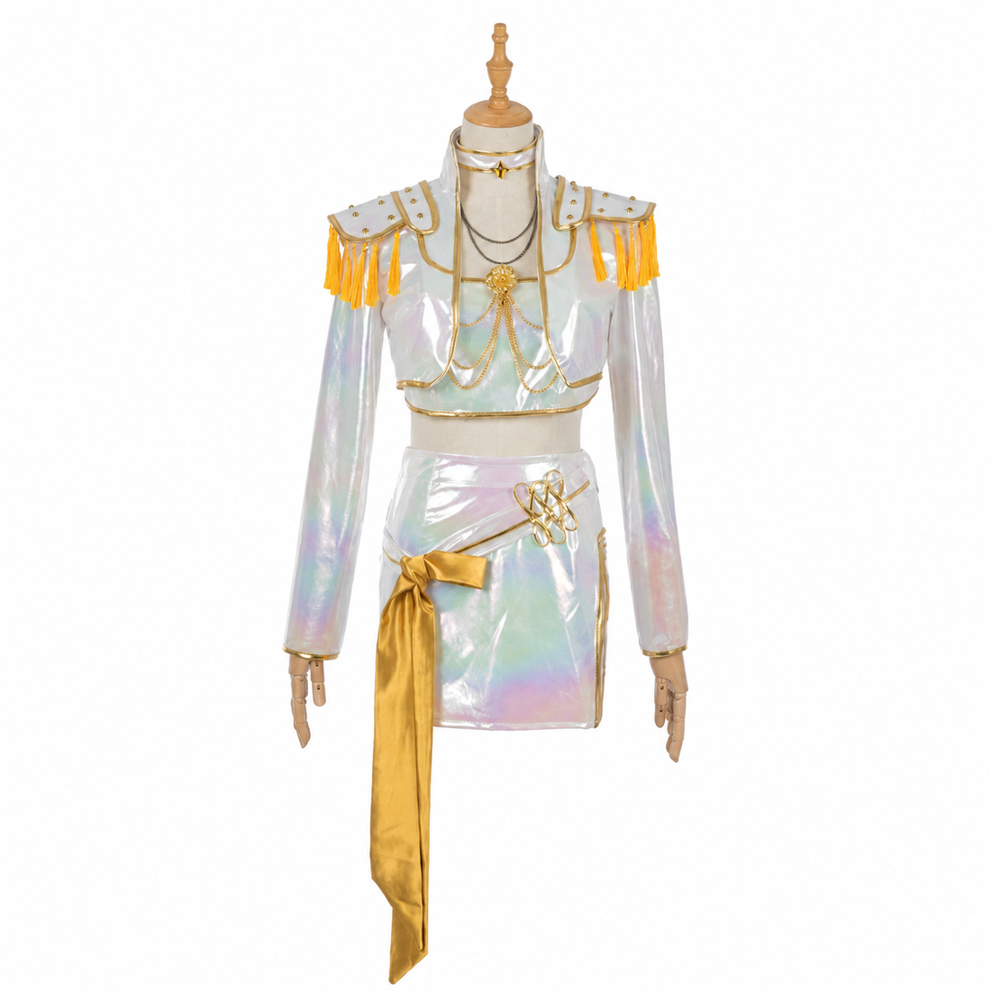 Cosplay KPop Demon Hunters Mira Golden Blanc