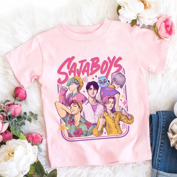 T-shirt Enfant KPop Demon Hunters Saja Boys Rose