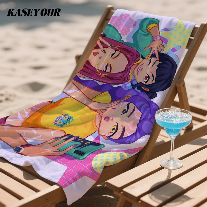 Serviette De Plage KPop Demon Hunters Fille