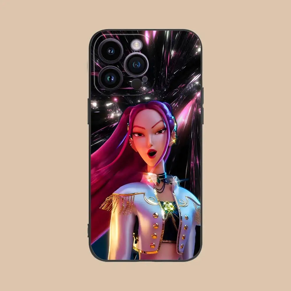 Coque iPhone KPop Demon Hunters Huntrix Mira Golden