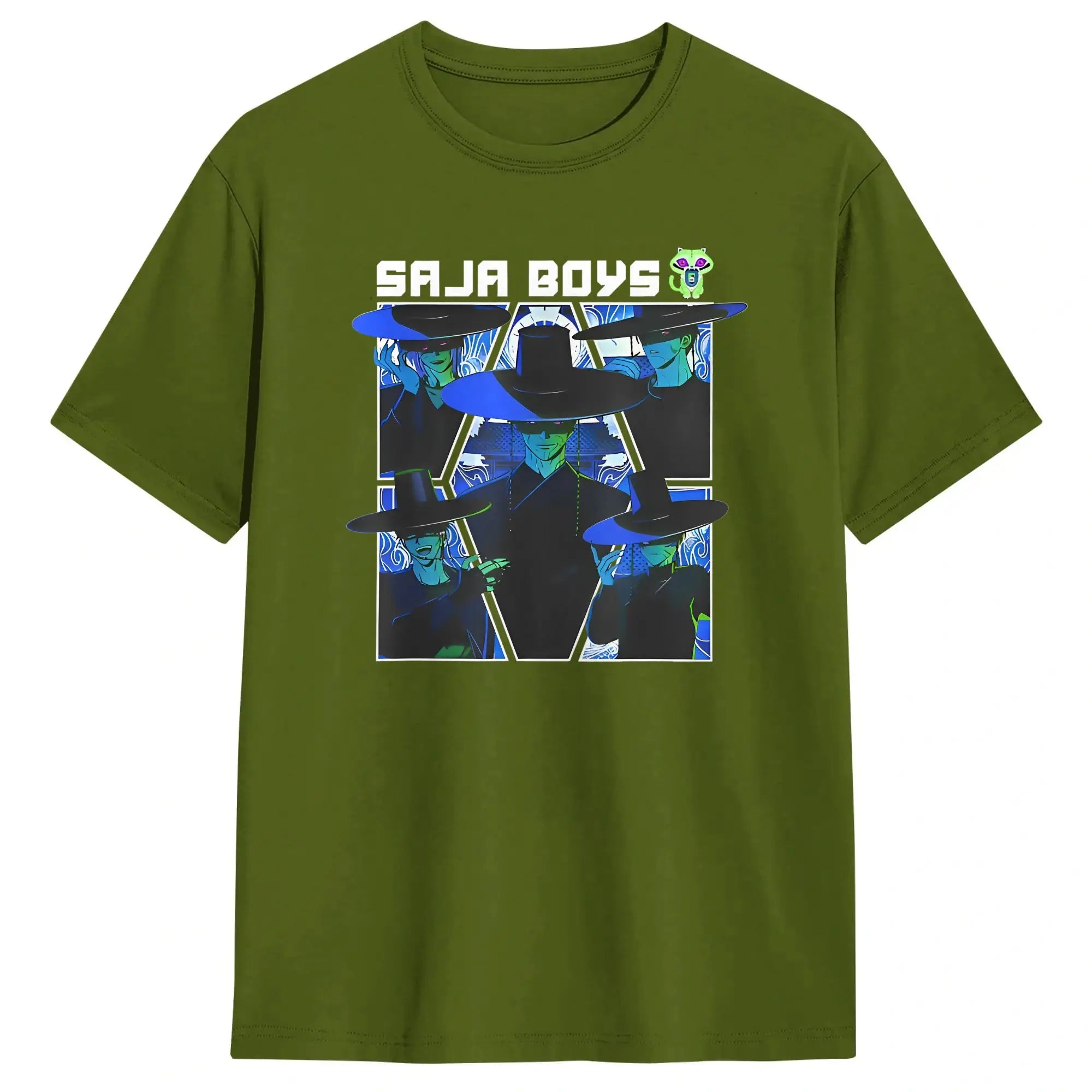 T-shirt KPop Demon Hunters Saja Boys Bleu — photo 11