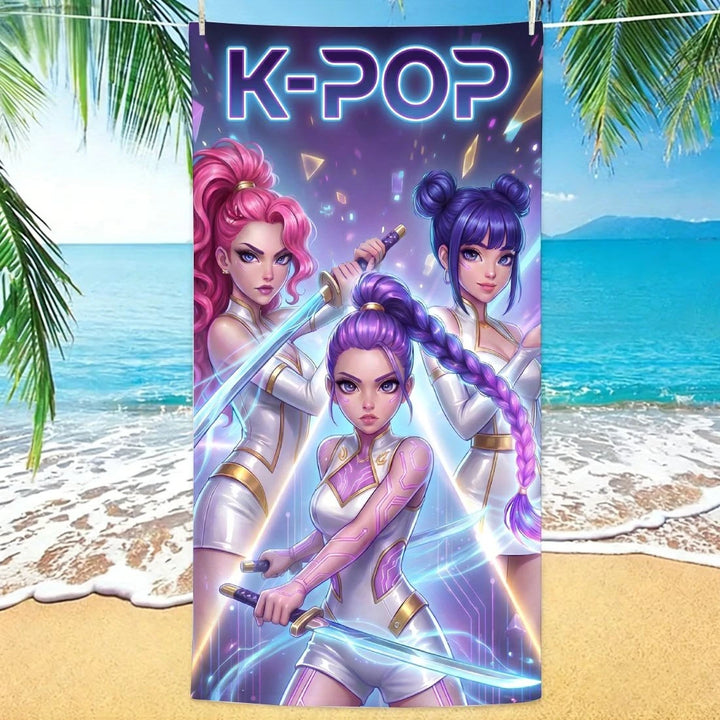 Serviette De Plage KPop Demon Hunters Golden