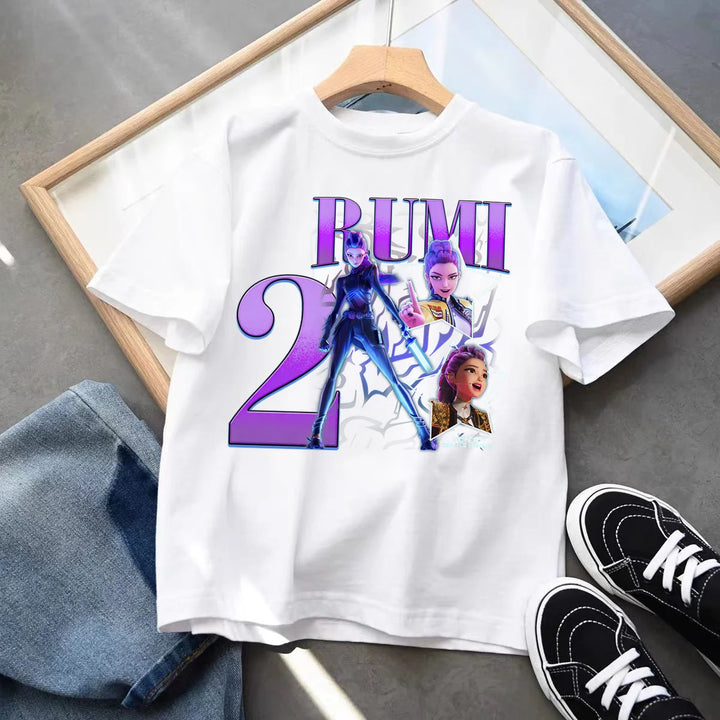 T-shirt KPop Demon Hunters Anniversaire 2ans