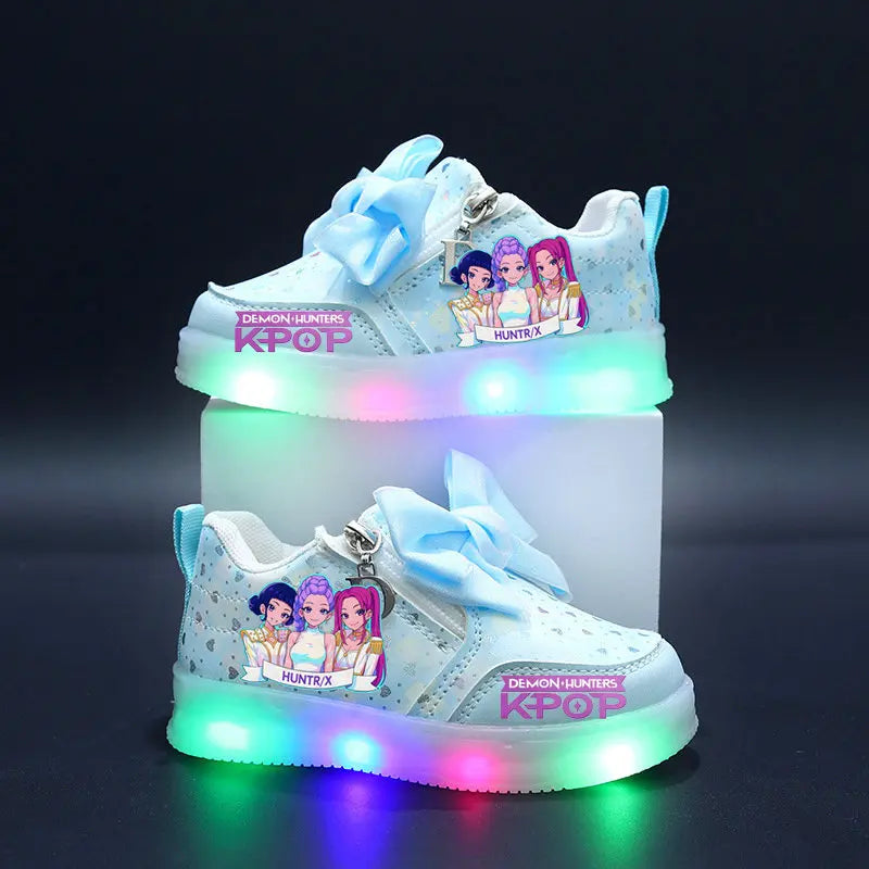 Chaussures Lumineuse KPop Demon Hunters Avec Noeud