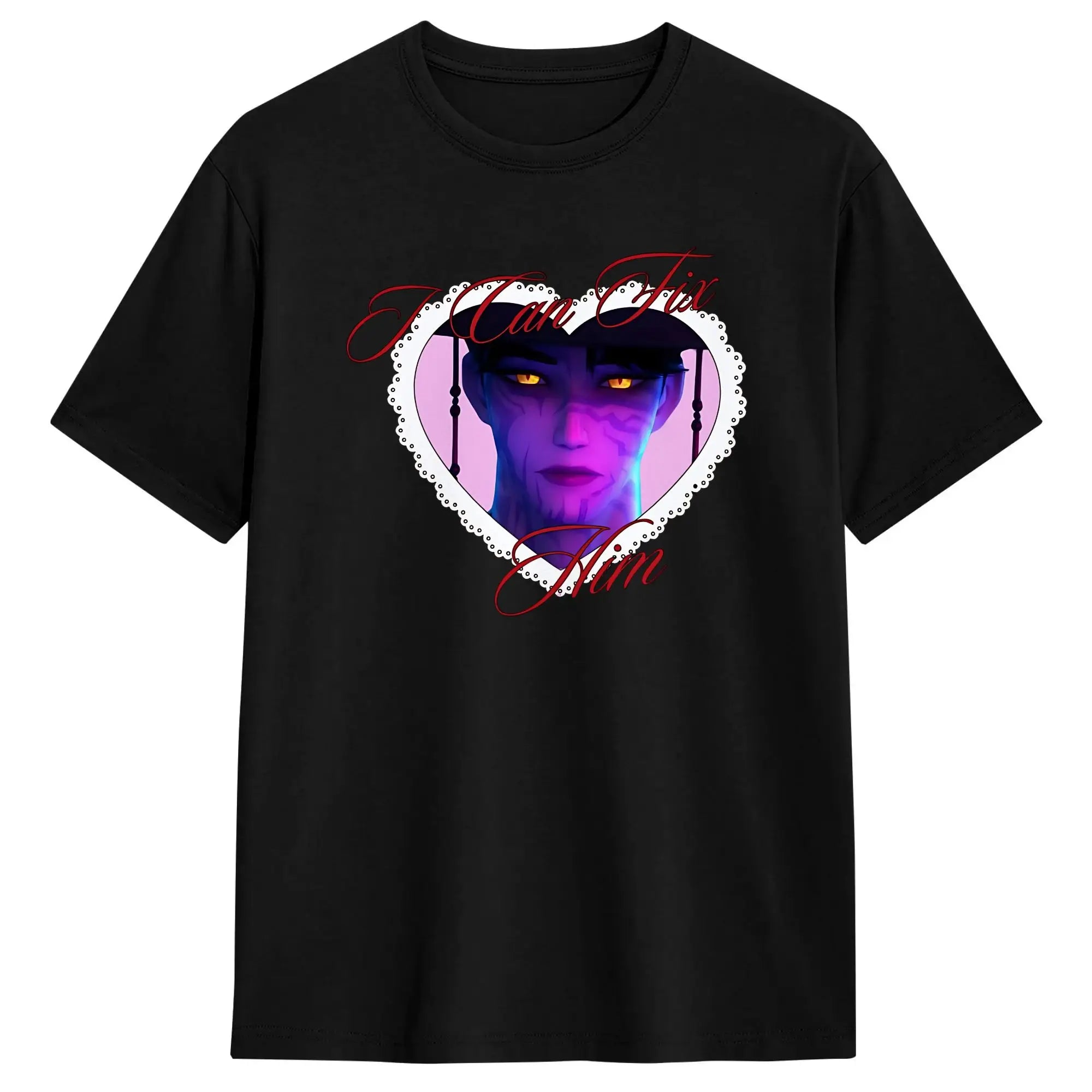 T-shirt KPop Demon Hunters Jinu I Can Fix Him — photo 15