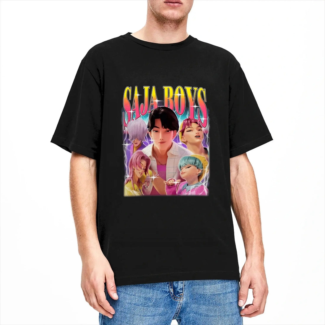 T-shirt KPop Demon Hunters Saja Boys Vintage — photo 2