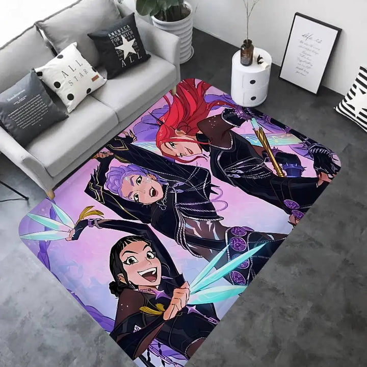 Tapis KPop Demon Hunters Salon