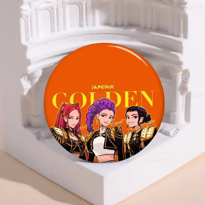 Pin's KPop Demon Hunters Huntrix Tenue Golden