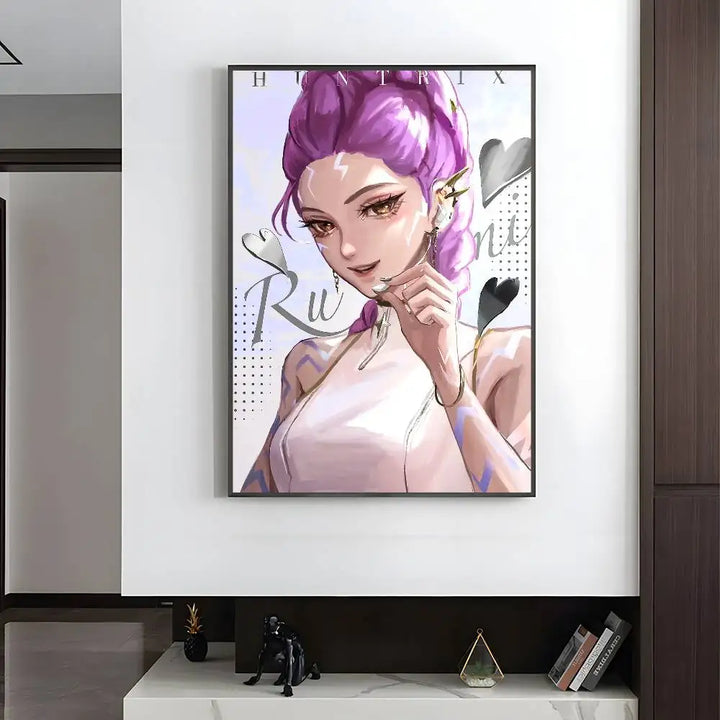Poster KPop Demon Hunters Huntrix Rumi Golden