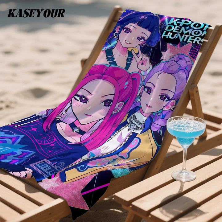 Serviette De Piscine KPop Demon Hunters Huntrix