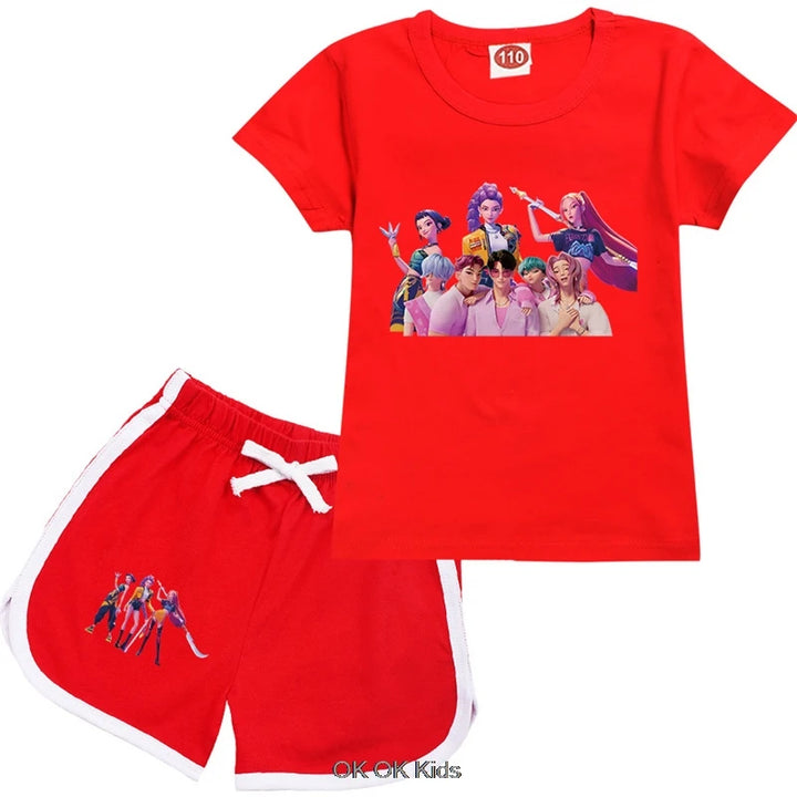 Pyjama Short Enfant KPop Demon Hunters Fille