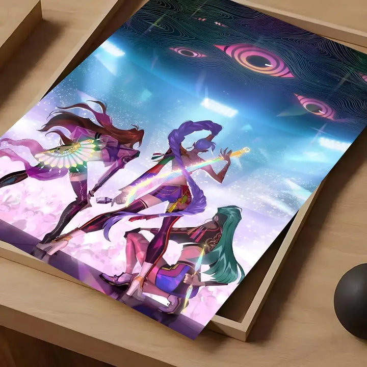 Poster KPop Demon Hunters Chambre