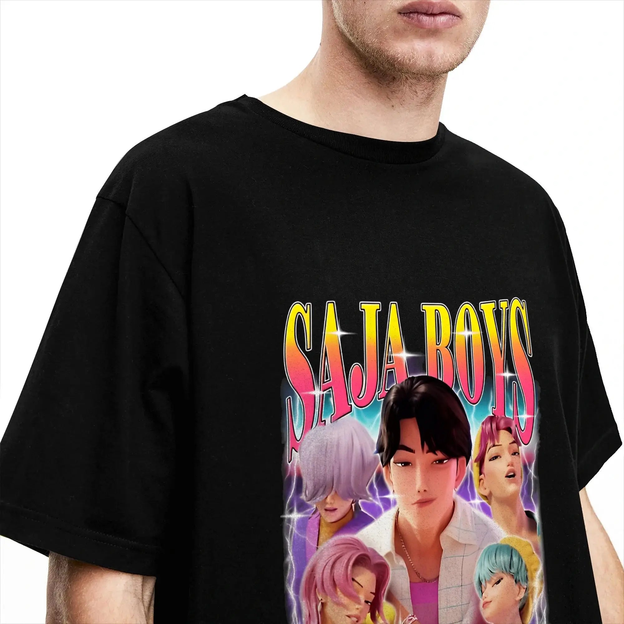 T-shirt KPop Demon Hunters Saja Boys Vintage — photo 3
