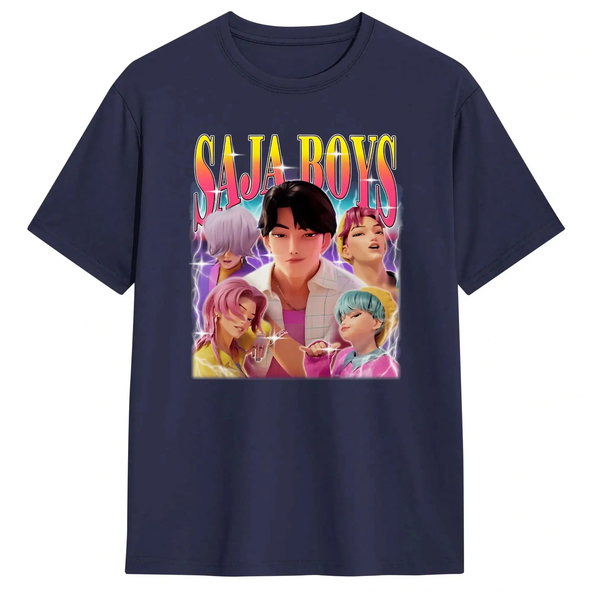 T-shirt KPop Demon Hunters Saja Boys Vintage — photo 8
