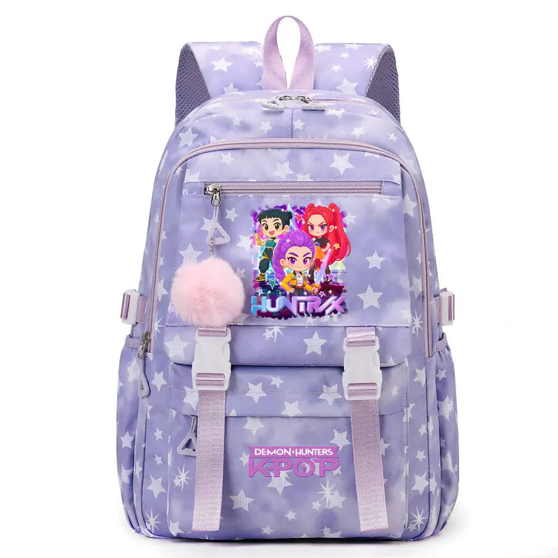 Sac à Dos Ecole KPop Demon Hunters Huntrix Rose — photo 17