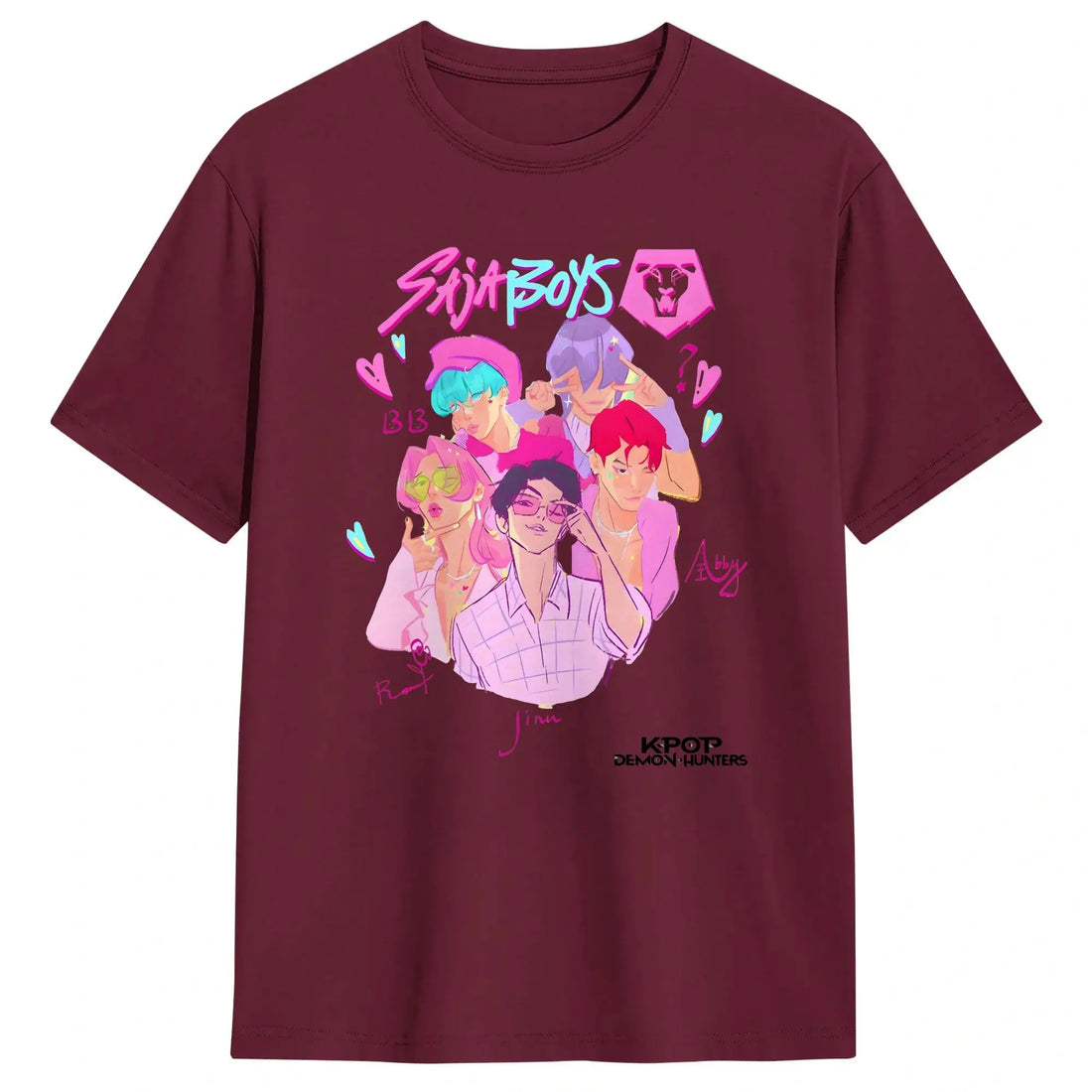 T-shirt KPop Demon Hunters Saja Boys Blanc — photo 10