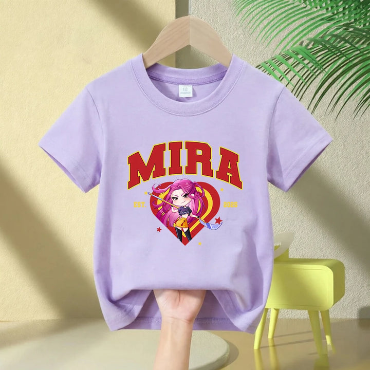 T-shirt Enfant KPop Demon Hunters Huntrix Mira Fille