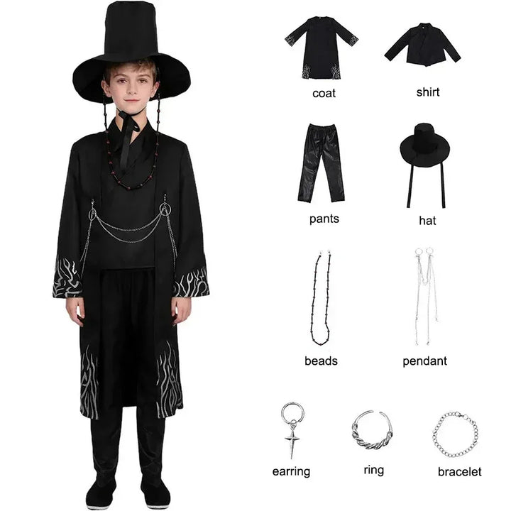 Cosplay Enfant KPop Demon Hunters Saja Jinu