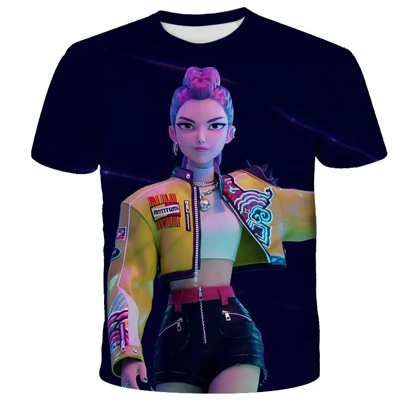 T-shirt KPop Demon Hunters Scène De Film — photo 6