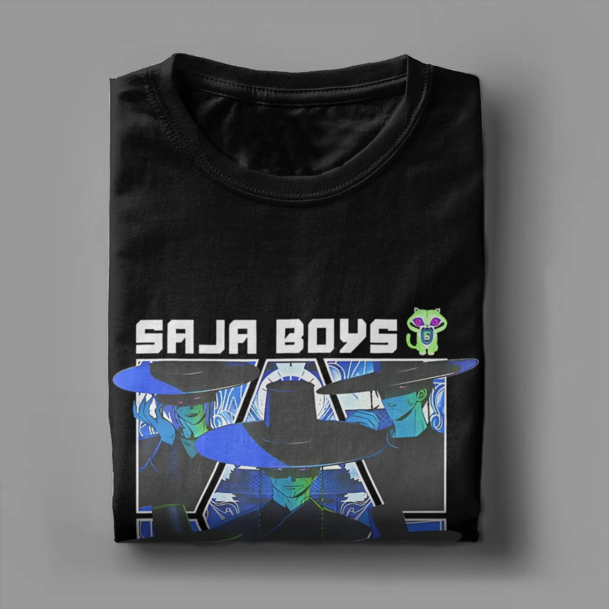 T-shirt KPop Demon Hunters Saja Boys Bleu — photo 4