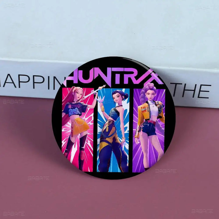 Pin's KPop Demon Hunters Huntrix Noir