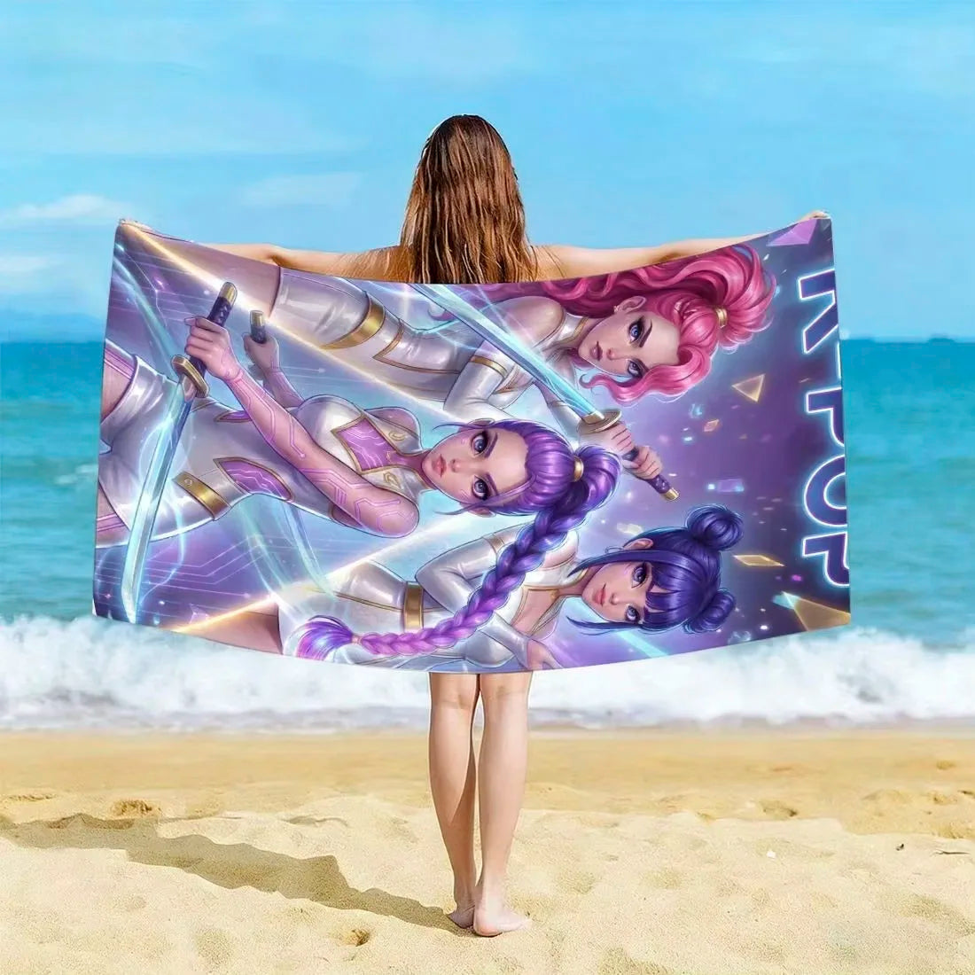 Serviette De Plage KPop Demon Hunters Golden — photo 3