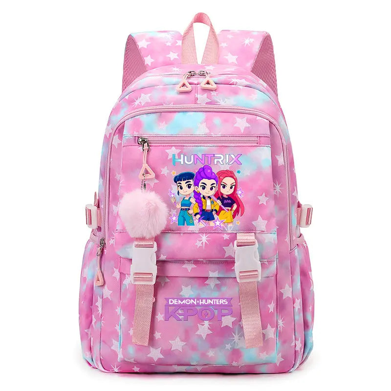Sac à Dos Ecole KPop Demon Hunters Huntrix Rose — photo 33