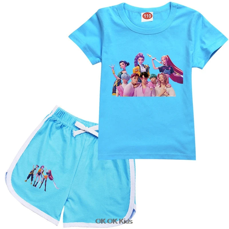 Pyjama Short Enfant KPop Demon Hunters Fille