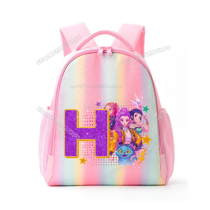 Sac d'Ecole KPop Demon Hunters Lettre Prénom — photo 10