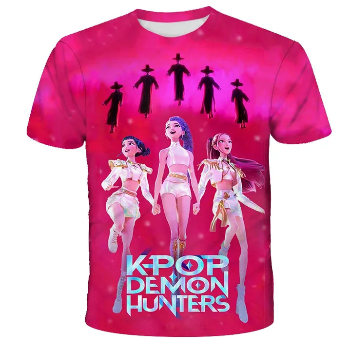 T-shirt KPop Demon Hunters Huntrix Golden Et Saja Boys