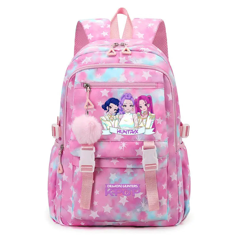 Sac à Dos Ecole KPop Demon Hunters Huntrix Rose — photo 14