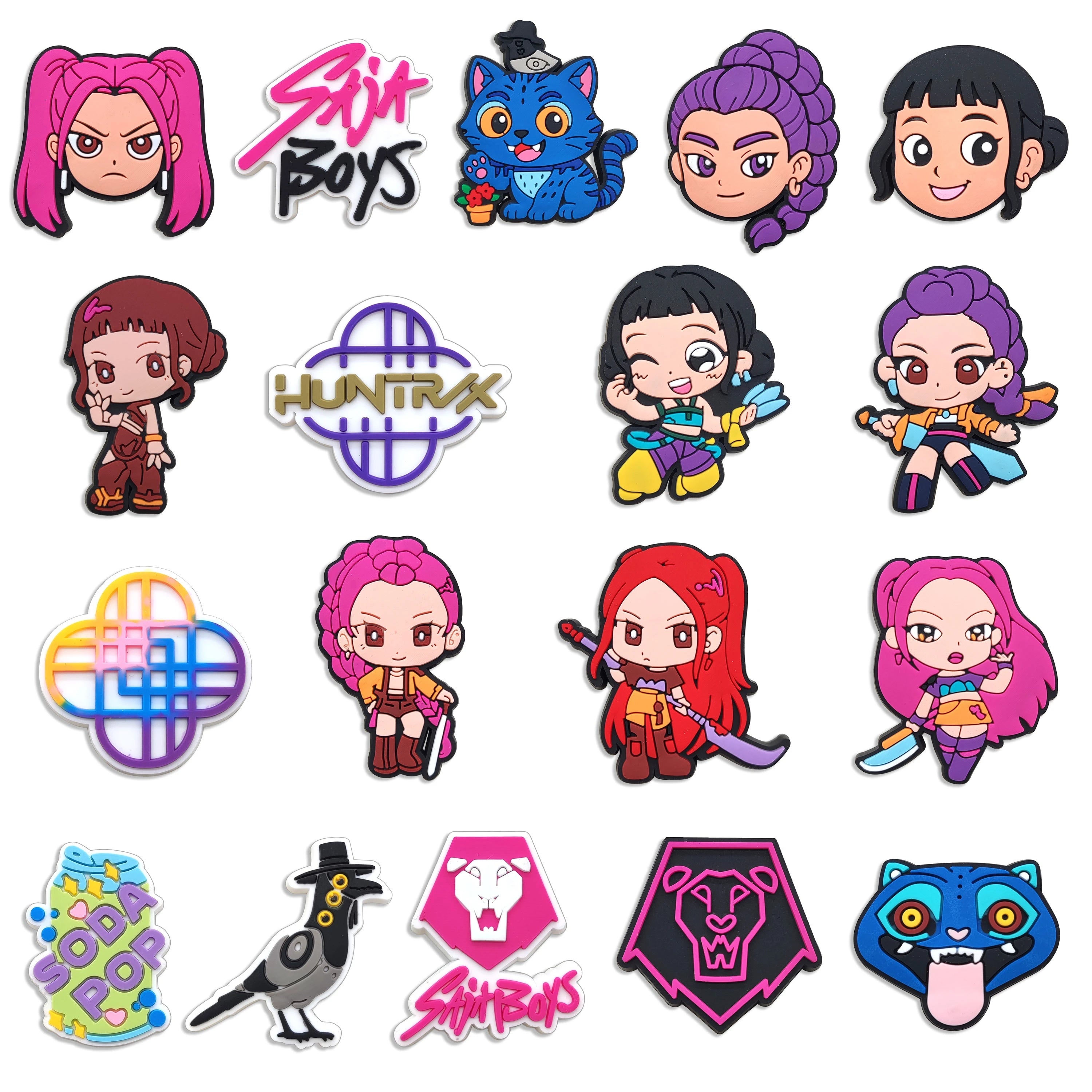 Jibbitz Crocs KPop Demon Hunters Huntrix Personnages