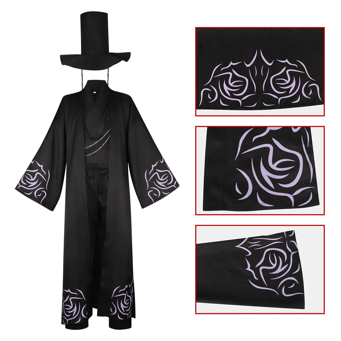 Cosplay Adulte  KPop Demon Hunters Saja Jinu Tenue Noir — photo 3