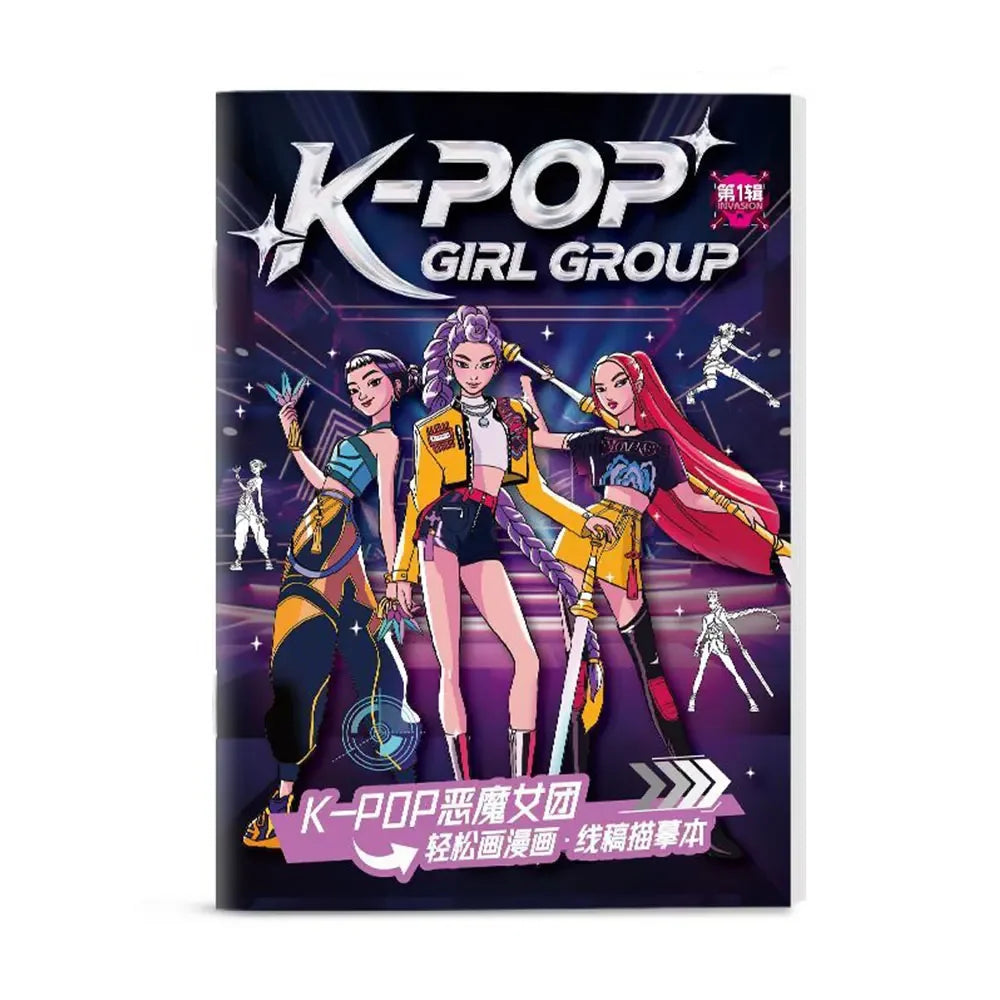 Livre De Coloriage KPop Demon Hunters Huntrix Lot de 3 — photo 9