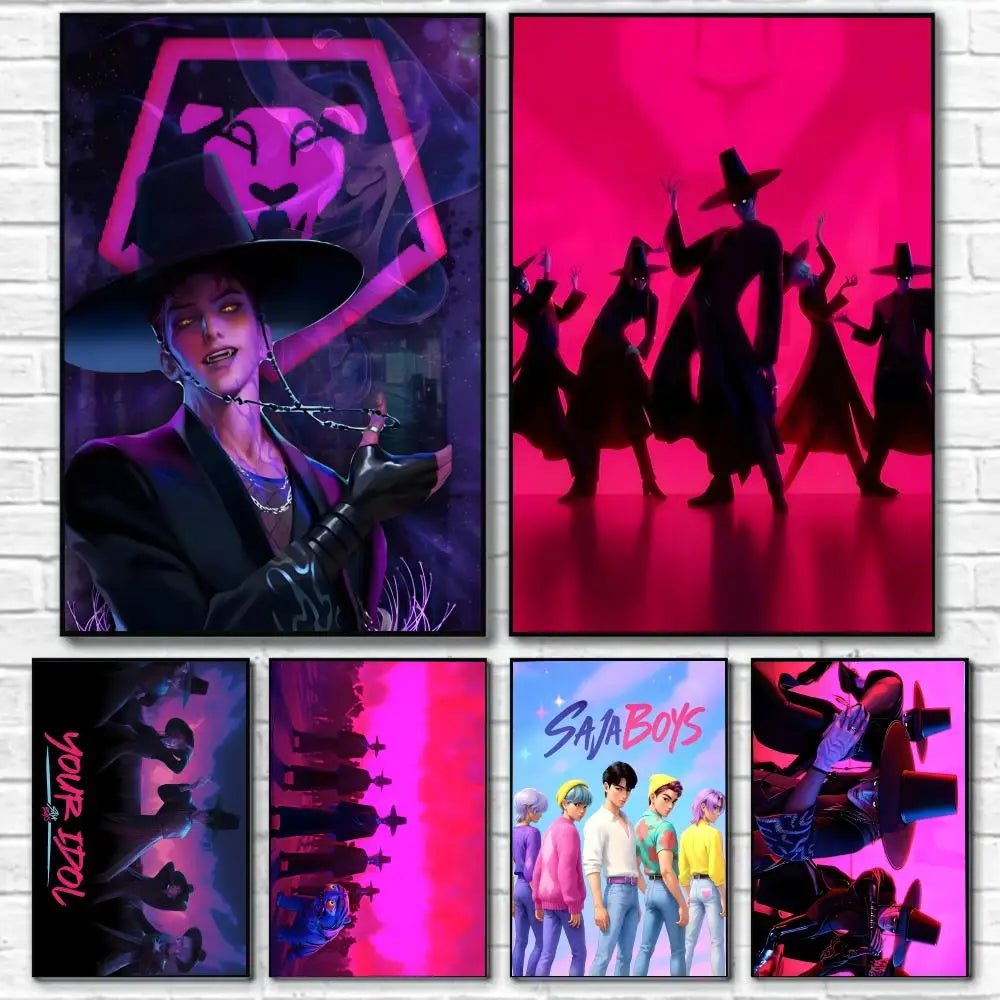 Poster KPop Demon Hunters Saja Boys Affiche