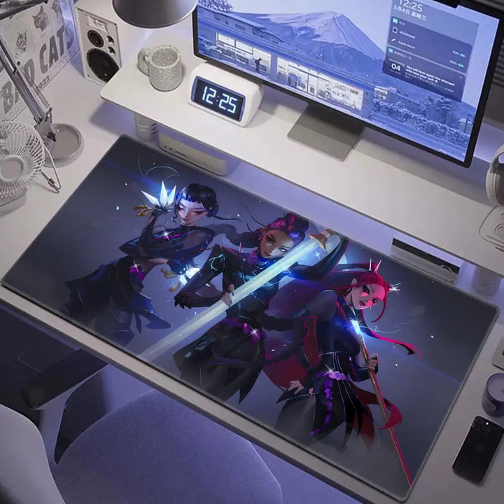 Tapis De Souris KPop Demon Hunters Huntrix Tenue Noir