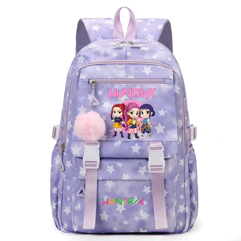 Sac à Dos Ecole KPop Demon Hunters Huntrix Rose — photo 18